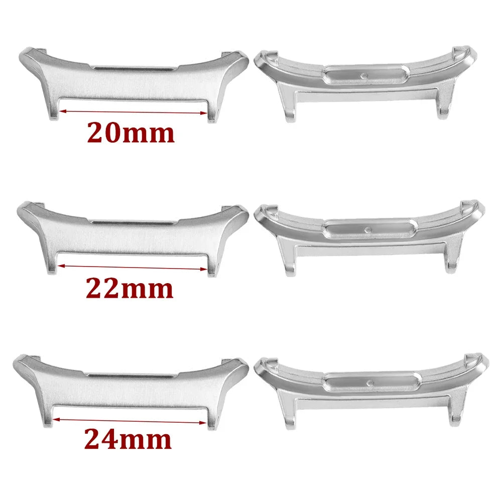 2pcs Metal Connectors for Samsung Watch7 Ultra 20mm 22mm 24mm Adapter for Samsung Galaxy Watch7 Ultra 47mm Men Watch Accessories