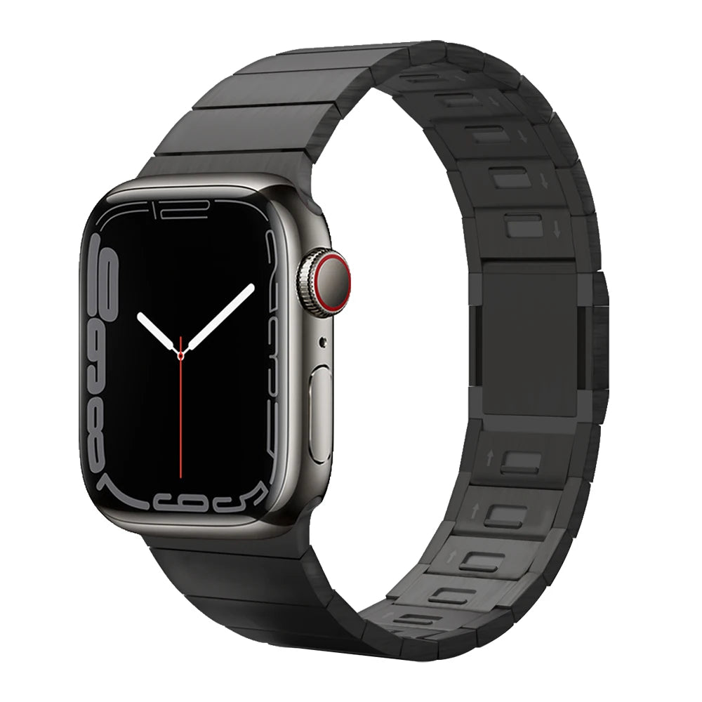 Band for Apple Watch Ultra 49mm Series 10 8 7 6 SE 5 Link bracelet stainless steel strap for iWatch Magnet buckle 46 45 44 42mm