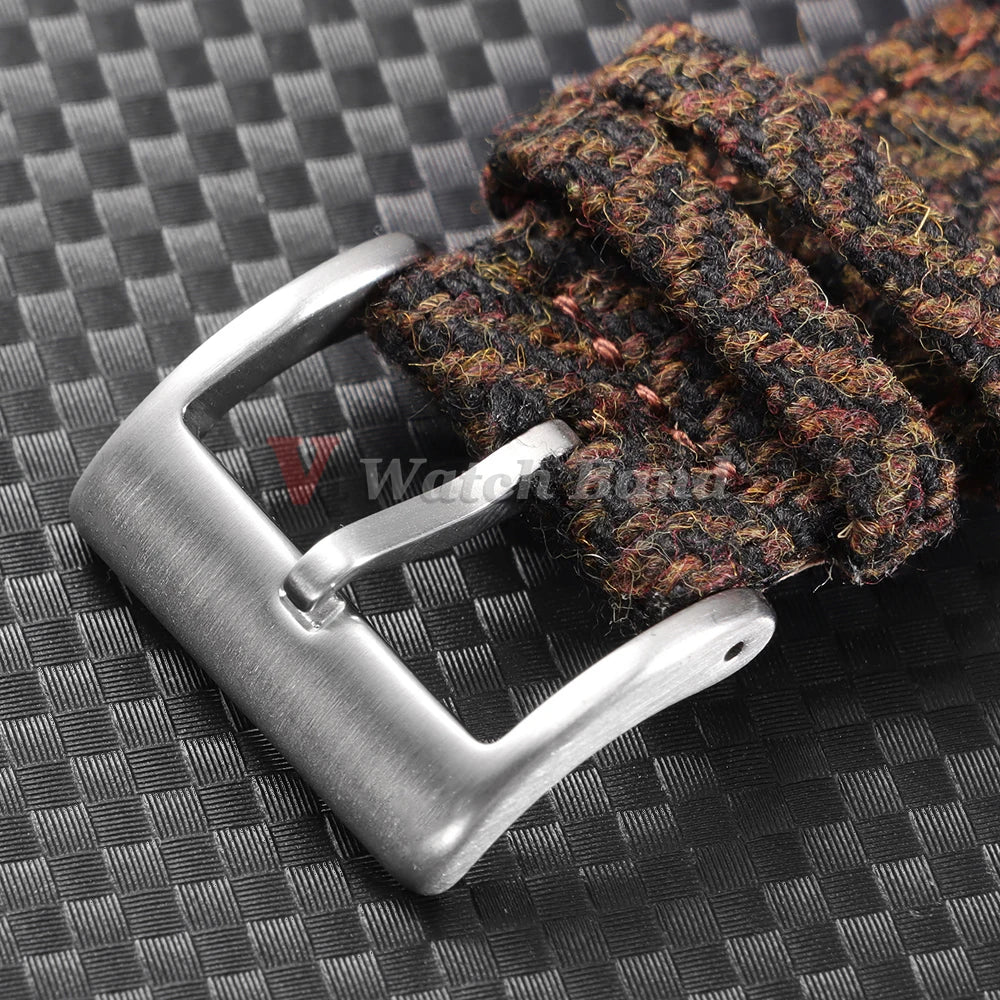 18mm 20mm 22mm High Quality Sailcloth Watch Strap Two-Sided Nylon Cowhide Watchband Quick Release Band Sport Wrist Belt for Men