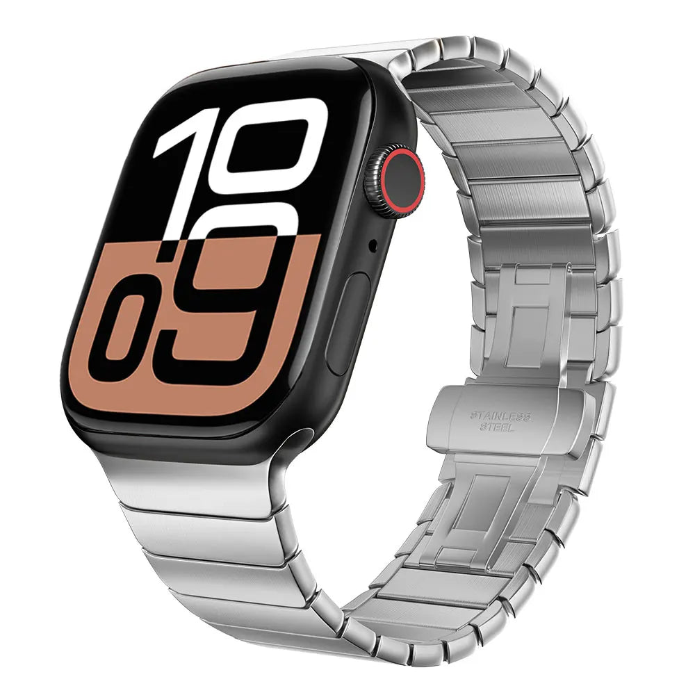 Titanium Metal Strap For Apple Watch Series 10 46mm Band Business Wristband For Iwatch Ultra 49mm Se3 2 1 42mm  44/45mm Bracelet