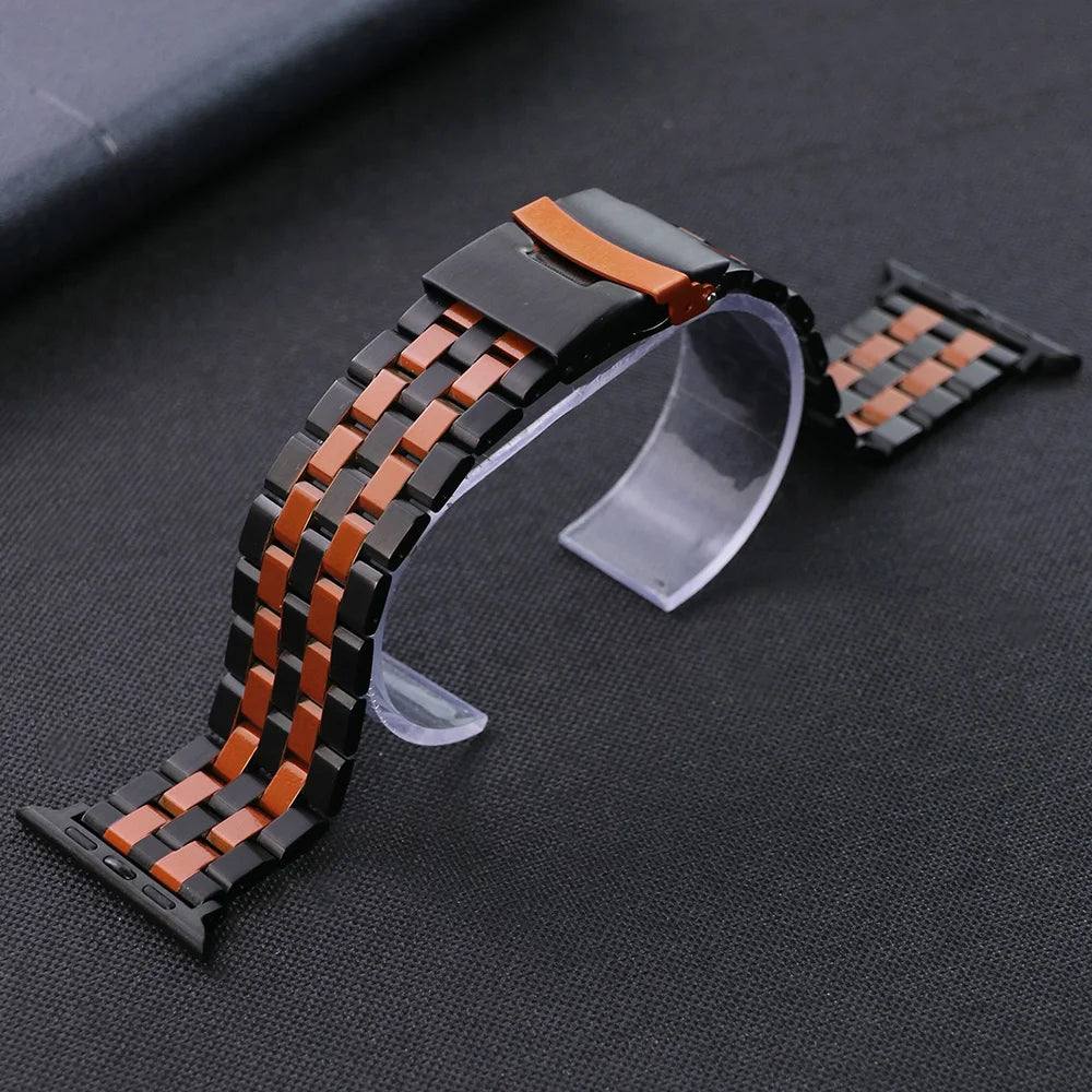 Metal Strap For Apple Watch 10 46mm Ultra 1 2 49mm Band Stainless Steel Correa For Iwatch 9 8 44mm 45mm Se 3 2 1 42mm Bracelet