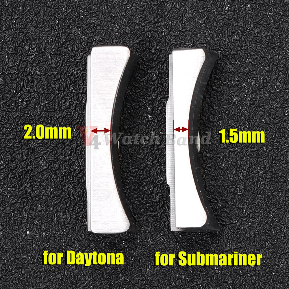 Solid Stainless Steel Curved End Silver End Link for Rolex for Submariner for Daytona Watch Arc Interface Waterproof Accessories