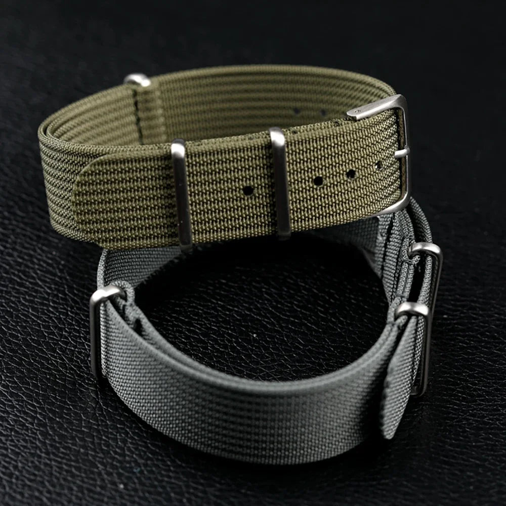 New Ribbed Nylon Watch Band for Omega 20mm 22mm 18mm High Quality Strap for Seiko Military Watchband Army Sport Wrist Bracelet