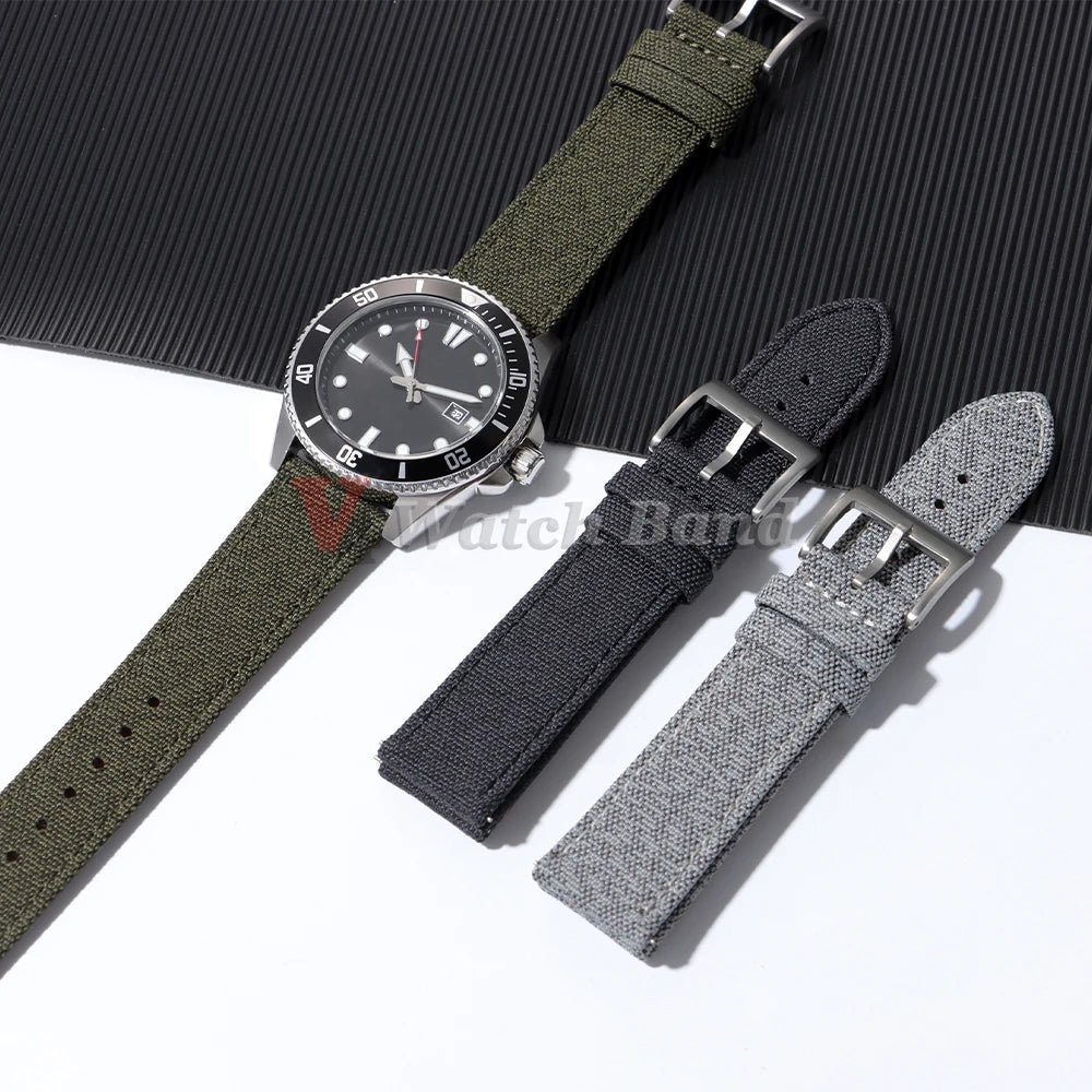 High Quality Quick Release Watch Band for Seiko Quick Release Watchband for Samsung Galaxy Watch 6/5/4 Canvas Universal Straps