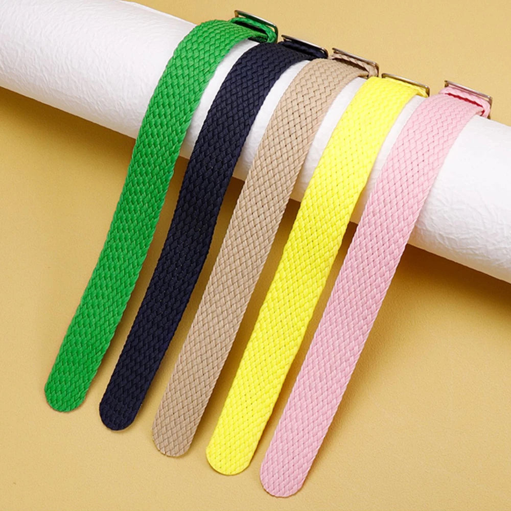 Fabric Woven Bracelet for Perlon14 16 18mm for Omega Seamaster007 20mm 22mm for Rolex for Tudor Watch Band Nylon Strap Wristband