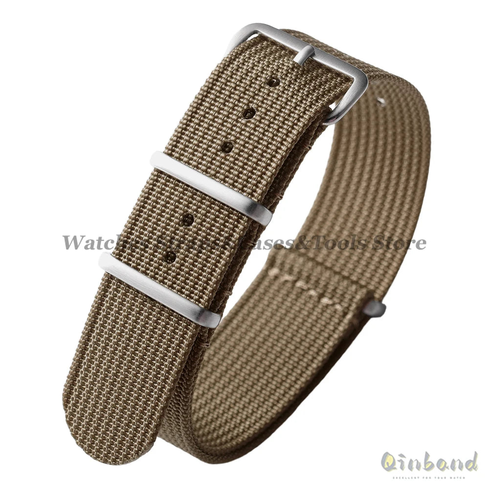 Ribbed Strap Ballistic Fabric Watch Strap Replacement 18mm 19mm 20mm 22mm for Samsung Galaxy Watch7/6/5/4 Quality Nylon Bracelet