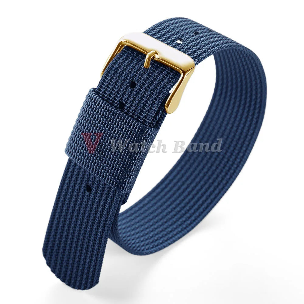 18mm 20mm 22mm New Ribbed Nylon Watchband Nylon Watch Strap for Omega Watch Band Watchband for Military Bracelets Accessories