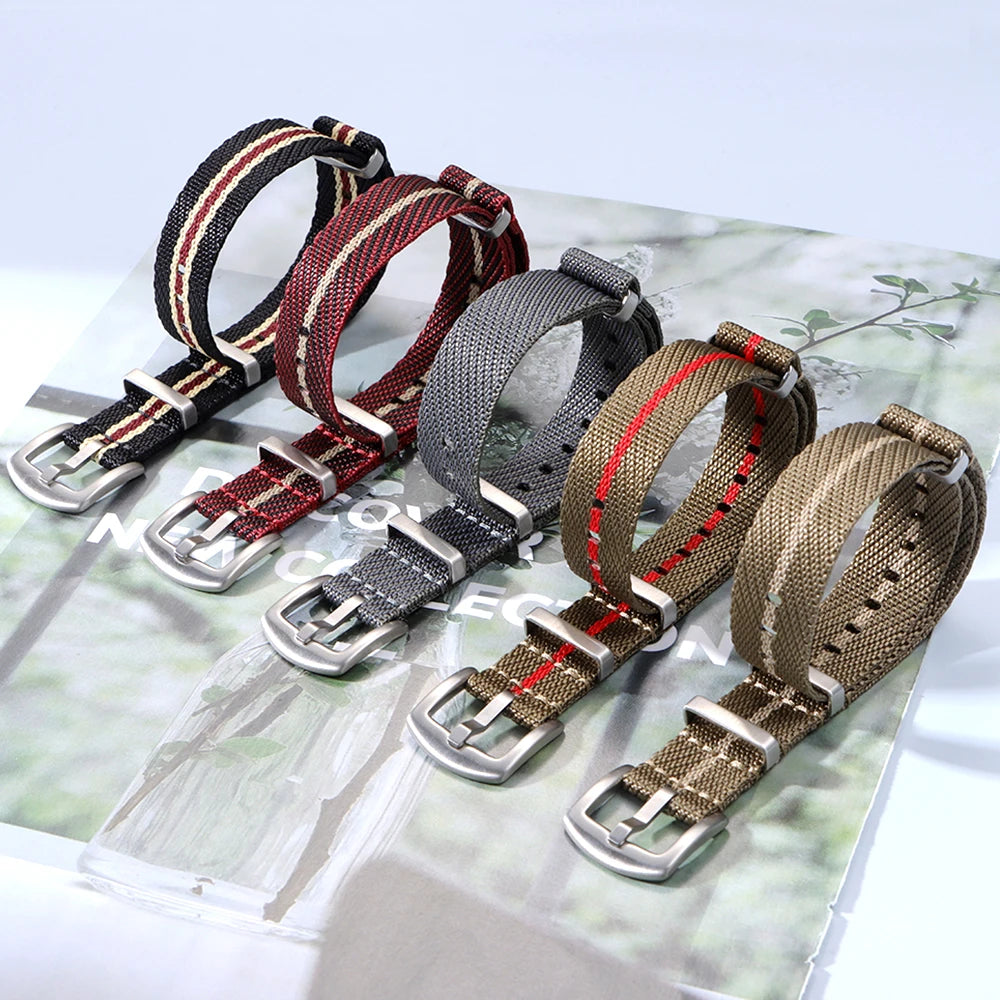 Premium Nylon Watch Band 18mm 20mm 22mm for Omega 007 for Tudor Watch Strap for Seiko Fabric Military Bracelet Men's Sport Belts