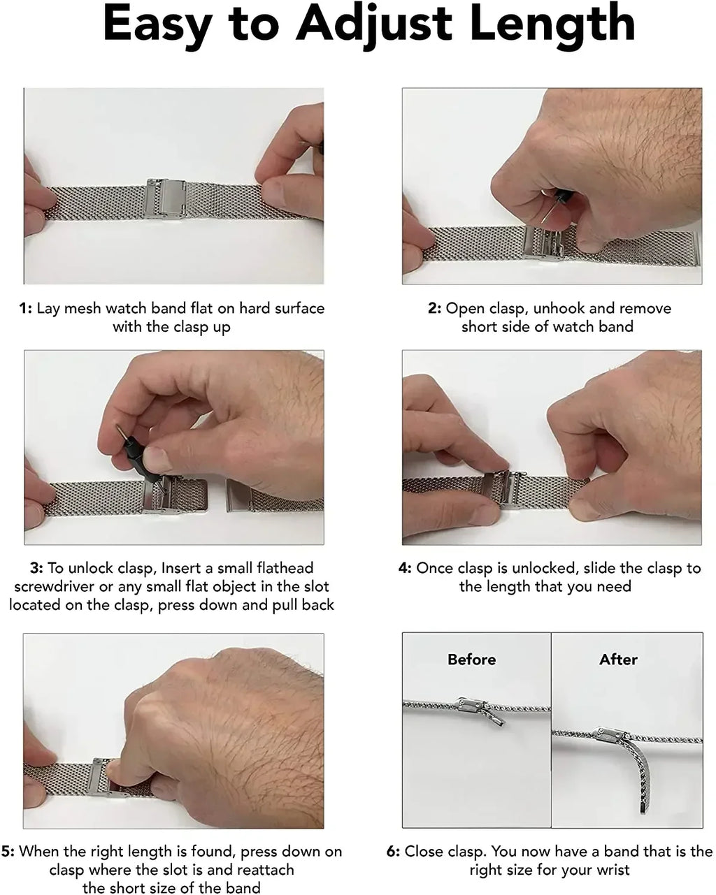 1.0mm Milanese Mesh Stainless Steel Watch Band Quick Release 3mm Thickness Coarse Heavy Wriststrap Metal Bracelet 18 20 22 24mm