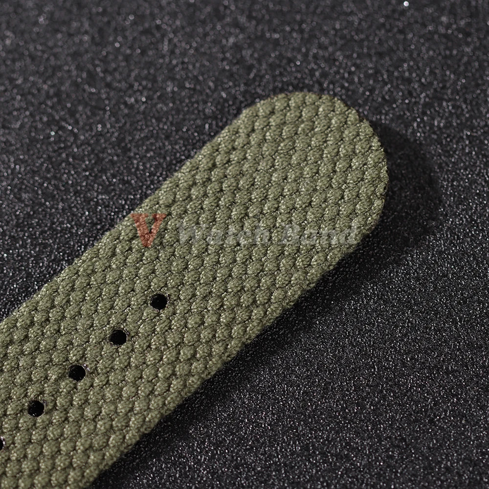 20mm 22mm High Quality Nylon Watch Strap Brown Military Army Green Band Casual Watchband Army Sport Bracelet Replacement Belt