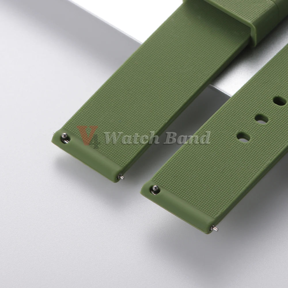 Silicone Watch Band Rubber Wrist Straps 18mm 20mm 22mm 24mm Watch Strap for Galaxy Replace Bands for Oris for Seiko for Citizen