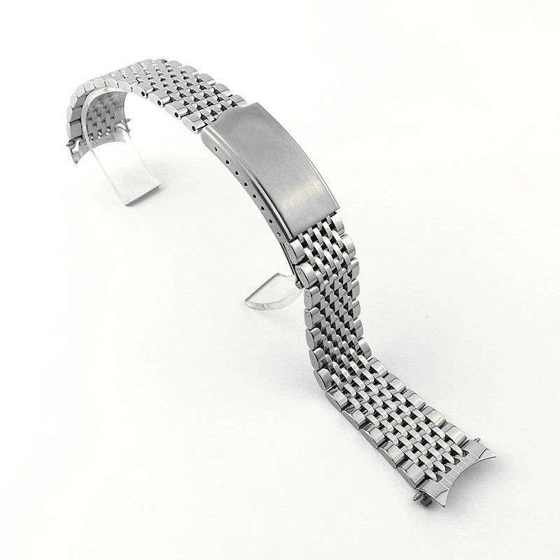 18mm 19mm 20mm Metal Strap for Omega for Seamaster Nine Beads Watchband Stainless Steel Bracelet Wristband Watch Accessories