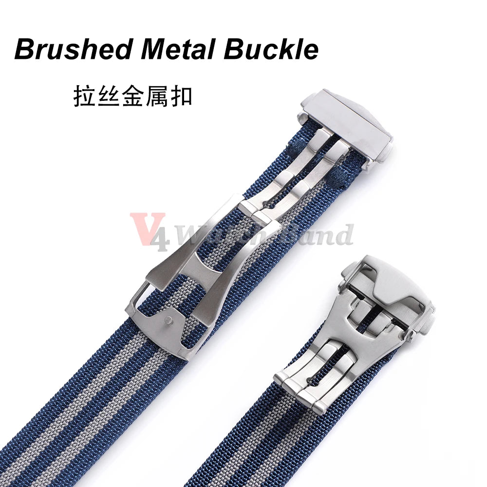 20mm Nylon Watch Strap for Seiko for Tudor Loop Fastener Watch Band for Omega Men Women Military Sport Waterproof Wrist Bracelet