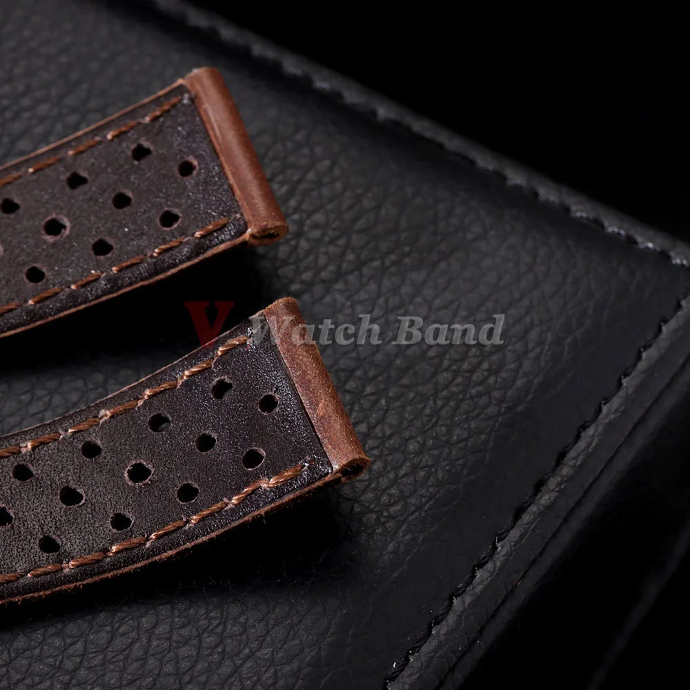 Genuine Cowhide Leather Strap for Samsung Galaxy Watch 6 5 4 Soft Breathable Retro Wristband for Seiko 20mm 22mm 18mm Bracelet