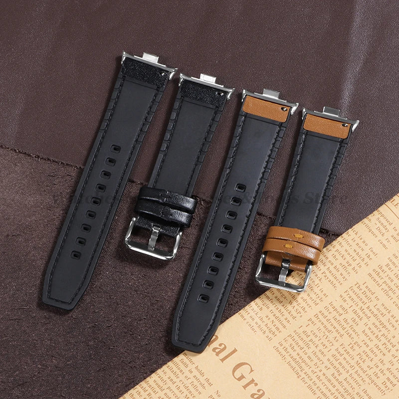 Leather Watch Bracelet for Redmi Watch 4 Wrist Strap for Xiaomi Mi band 8 pro Watchband for Smart Watch Sports Strap Accessoeies