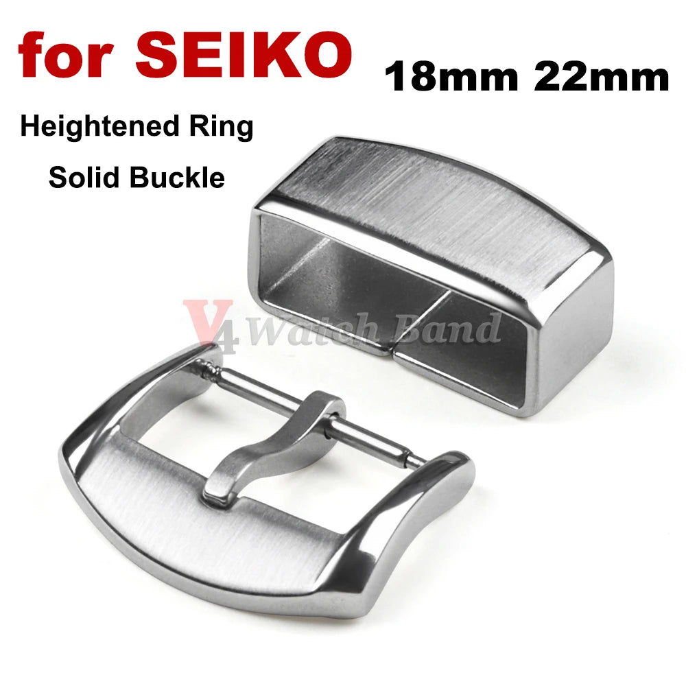Stainless Steel Watch Buckle Ring for Seiko Band Heighten Keeper Metal Loop Holder 18mm 20mm Silver Pin Clasp Watch Acessories