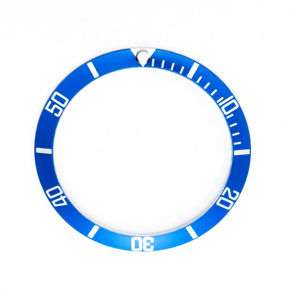 37mm Aluminium Ceramic Watch Bezel Insert Ring for Rolex Watch Case Alloy Insert Ring Slope GMT Diving Watch Part Accessories