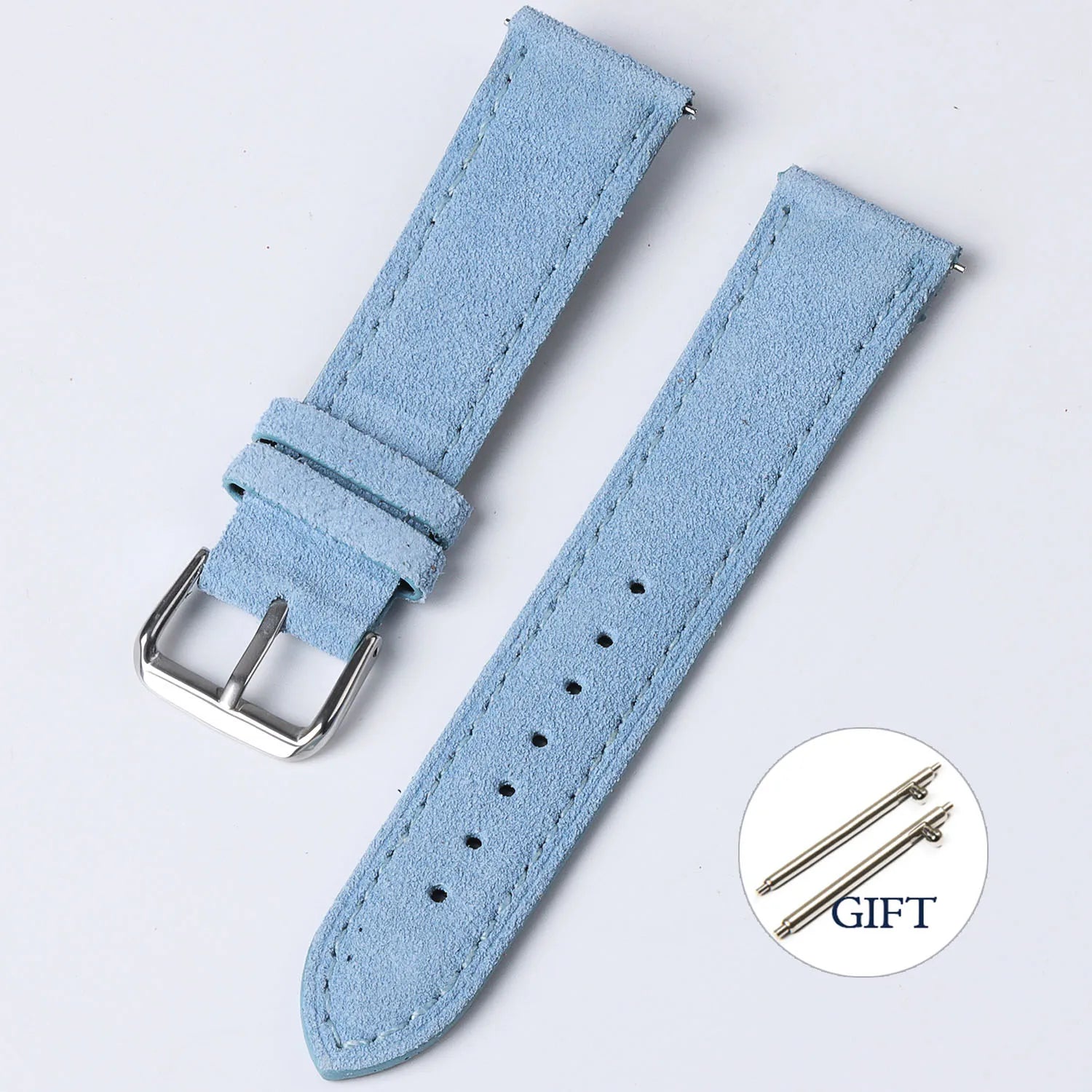 Vintage Suede Strap for Seiko Cowhide Leather Watch Band for Omega for Rolex  Stitching Bracelet Sport Quick Release Replacement