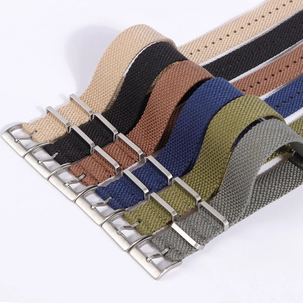 Cotton Nylon Strap for Seiko Braid Wristband 20/22mm Soft Watchband Military Sport Bracelet for Omega Seamaster 007 for Citizen