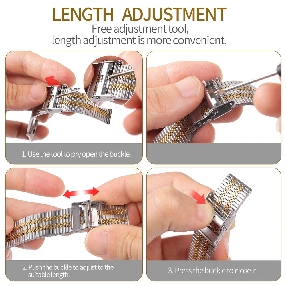 For Apple Watch 10 46mm Strap Stainless Steel Wristband Accessories Correa For Iwatch 10 9 8 Ultra 49mm 42/44/38mm Metal Band