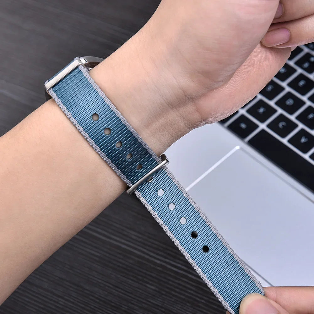 Nylon Watch Strap for Seiko for Military Men Sport Watchband for Rolex Bracelet for Omega for Seamaster 300 Belt 18mm 20mm 22mm