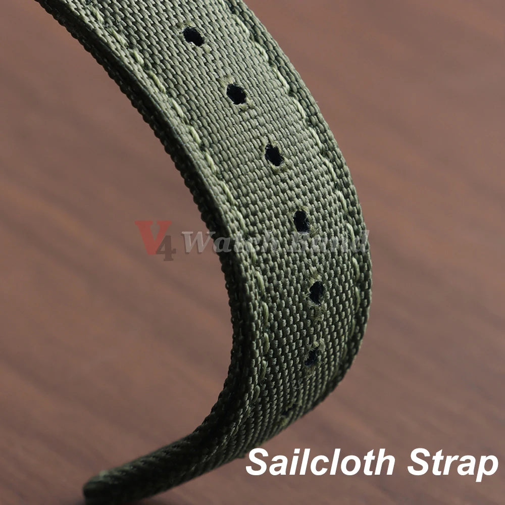 Quick Release Nylon Watchband Sailcloth Watch Strap 20mm 22mm for Omega for Seiko Business Butterfly Buckle for Tudor Men Women