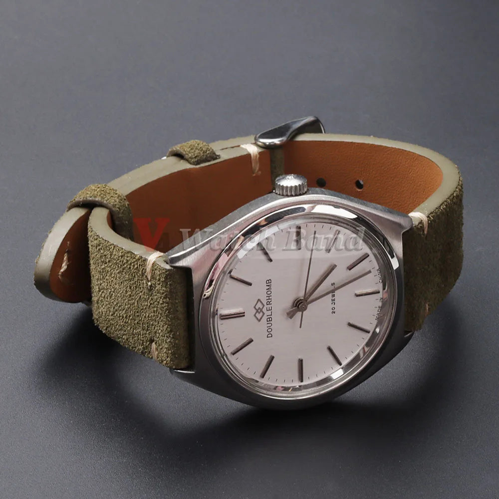 Quick Release Soft Suede Watch Strap for Seiko 18/20/22mm for Huawei Watch Gt3/Gt4 Bracelet 14/16mm Women Men Calfskin Wristband