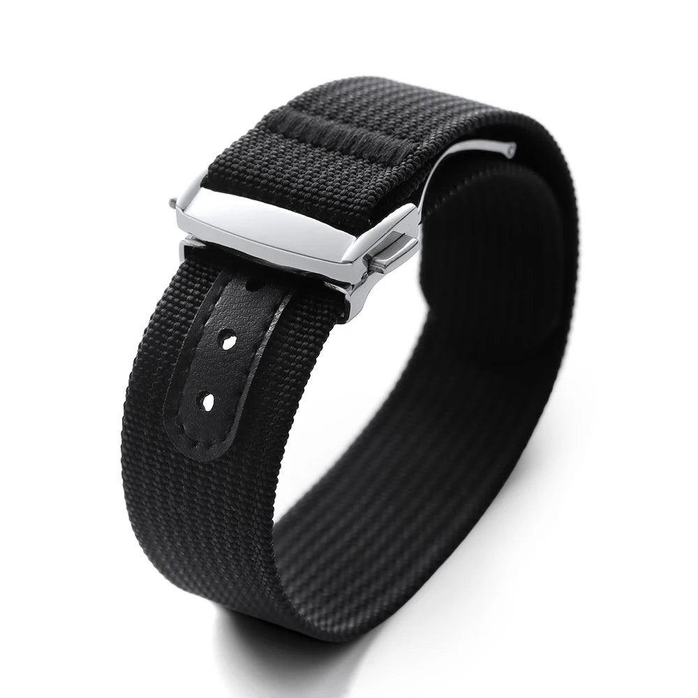 20mm Nylon Strap for Seiko for Tudor Loop Fastener Watchband Men Green Military Waterproof Wrist Bracelet for Omega Replacement