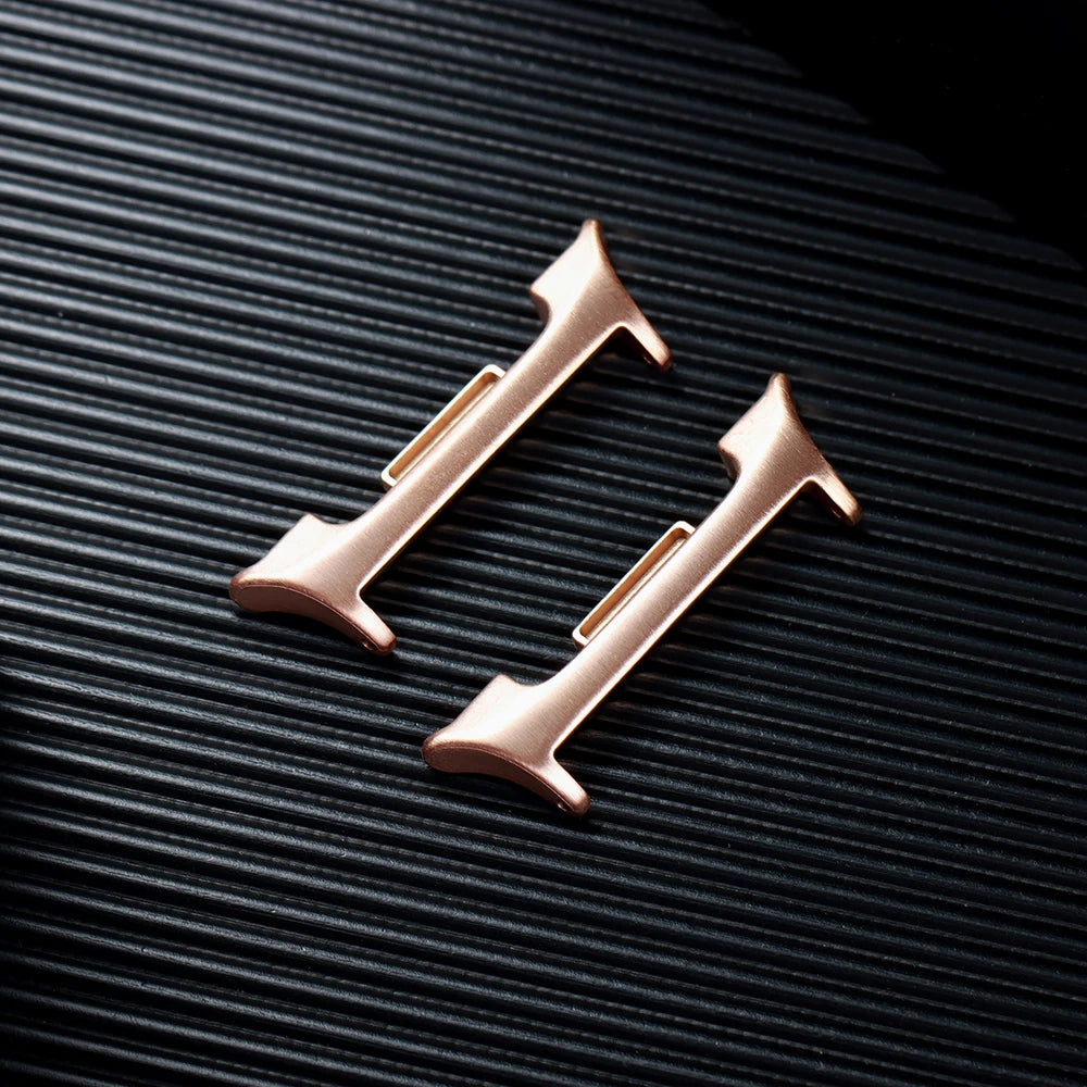 1Pair Watchband Connectors for Samsung Galaxy Watch 8 Ultra Metal Adapters Stainless Steel Bracelets Link Attachment Replacement