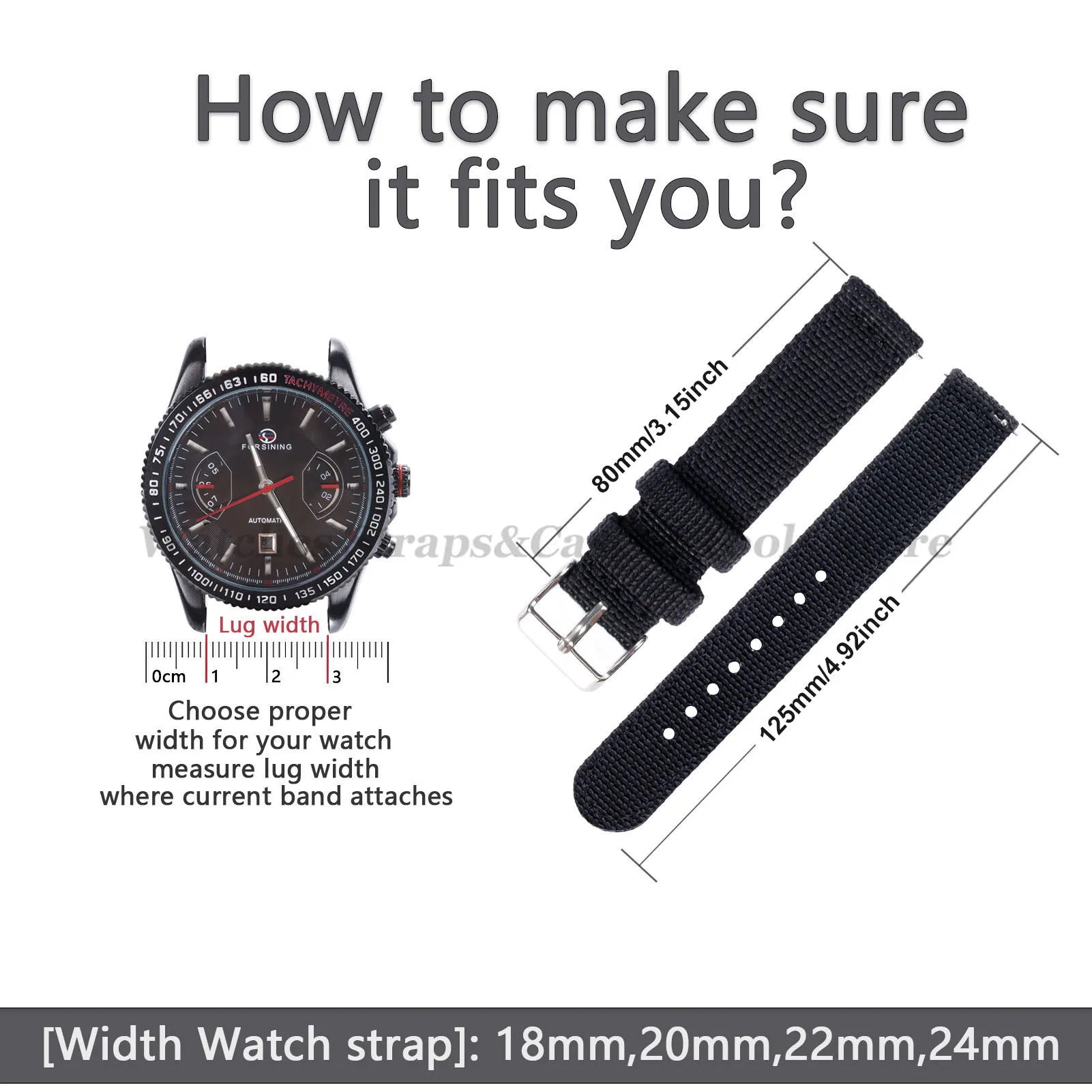 18mm 20mm 22mm 24mm Nylon Canvas Watchband Woven Soft Universal Bracelet for Seiko for Huawei Watch Men Women Quick Release Band