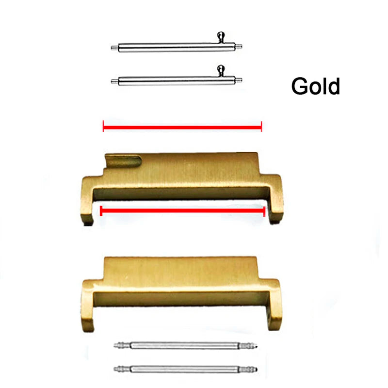 Watch Strap Adapter 20mm-22mm Spring Bars To Quick Release Pins Band Connectors for Samsung Galaxy Watch 3 Watchband Accessories