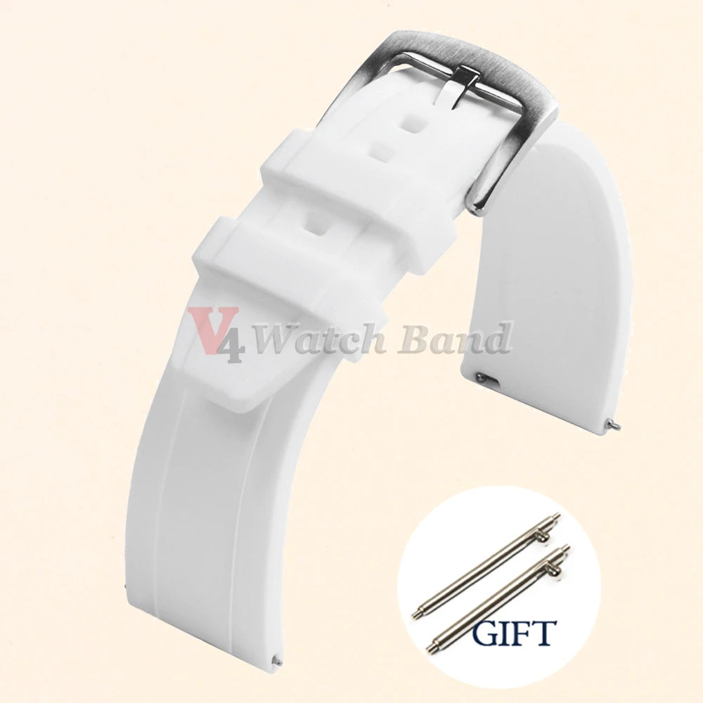 Universal Watrproof Rubber Strap for Rolex 20mm 22mm for Armani for Omega Wristbelt Sport Silicone Watch Band for Seiko Bracelet