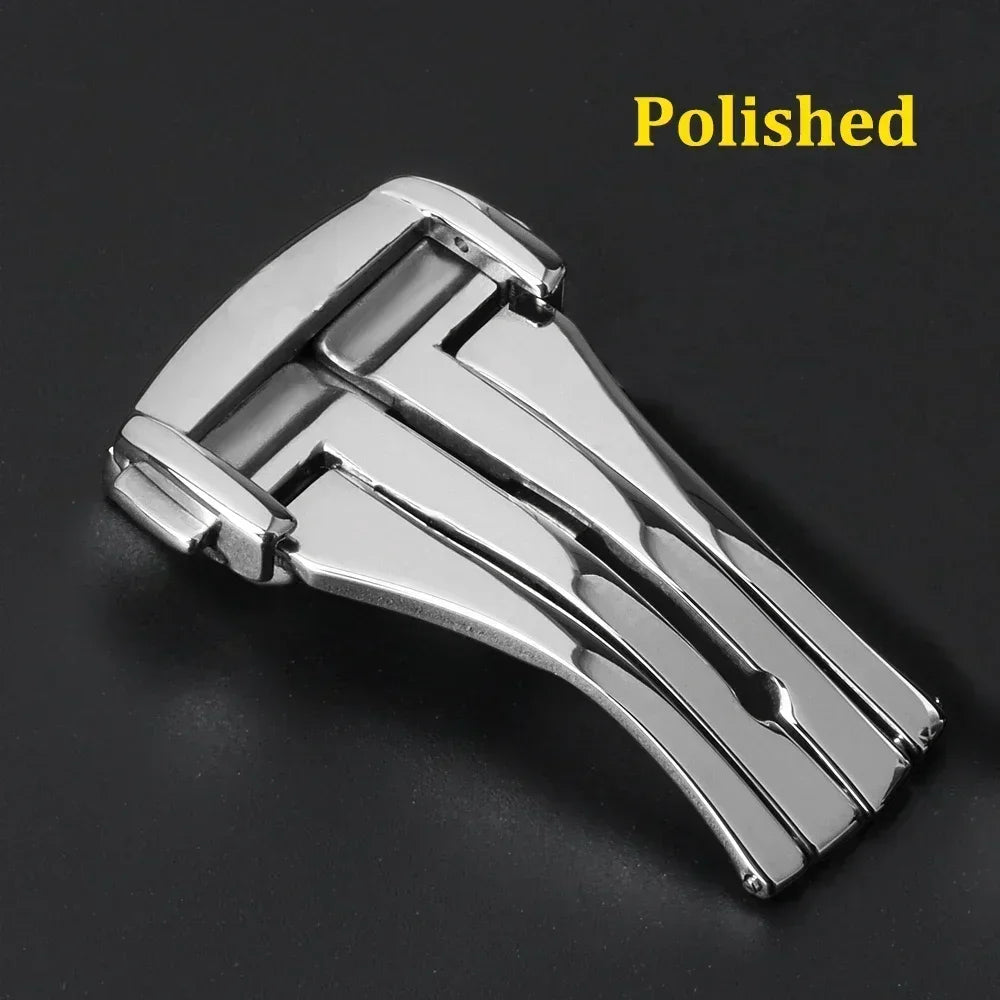 20mm Metal Watchband Buckle for OMEGA 18mm 16mm Steel Clasp for Leather Rubber Watchband Butterfly Button Folding Buckles