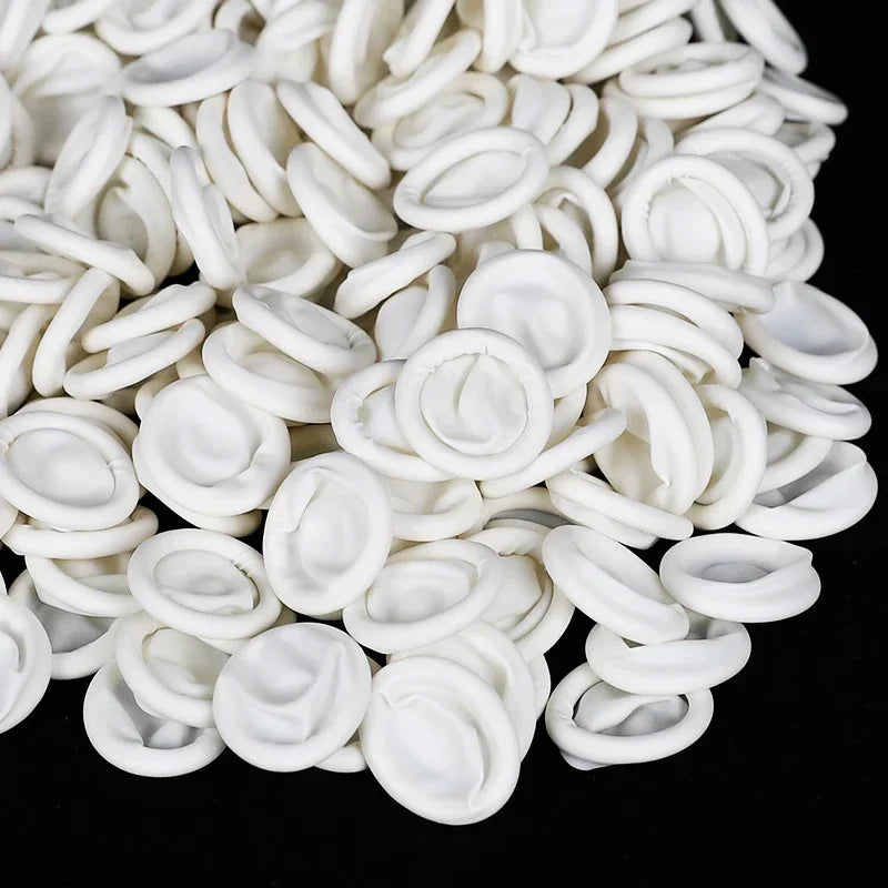 100pcs Disposable Latex Rubber Finger Cots Sets Watch Repair Tools Fingertips Protector Gloves for Watchmaker Watch Repair Tool