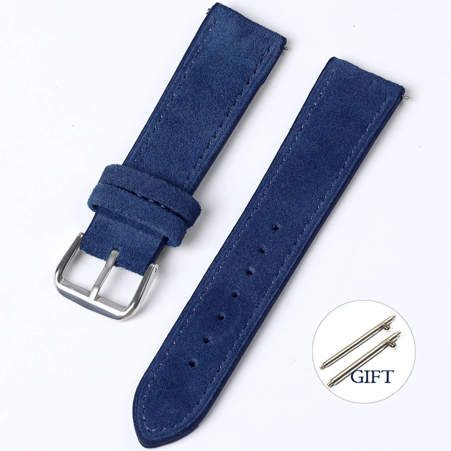 Vintage Suede Strap for Seiko Cowhide Leather Watch Band for Omega for Rolex  Stitching Bracelet Sport Quick Release Replacement