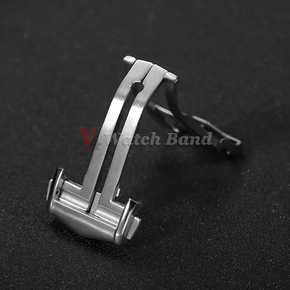 18 20mm Stainless Steel Deployment Buckles Clasp for Omega Folding Watch Buckle Strap Butterfly Button for Seamaster Speedmaster