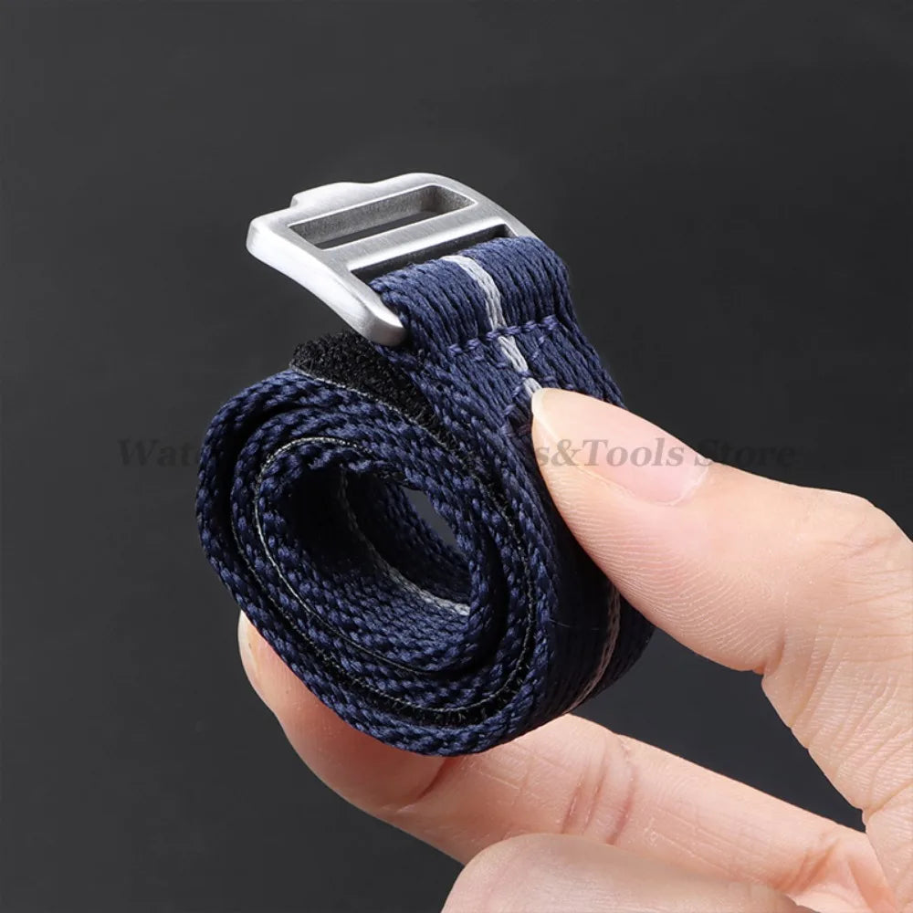 20mm 22mm Nylon Watch Strap for Tudor for Military Men's Sport Wrist Band for Seiko for Rolex Bracelet Replacement Canvas Bands