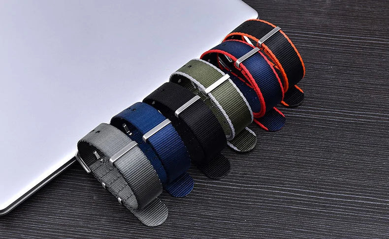 Nylon Watch Strap for Seiko for Military Men Sport Watchband for Rolex Bracelet for Omega for Seamaster 300 Belt 18mm 20mm 22mm