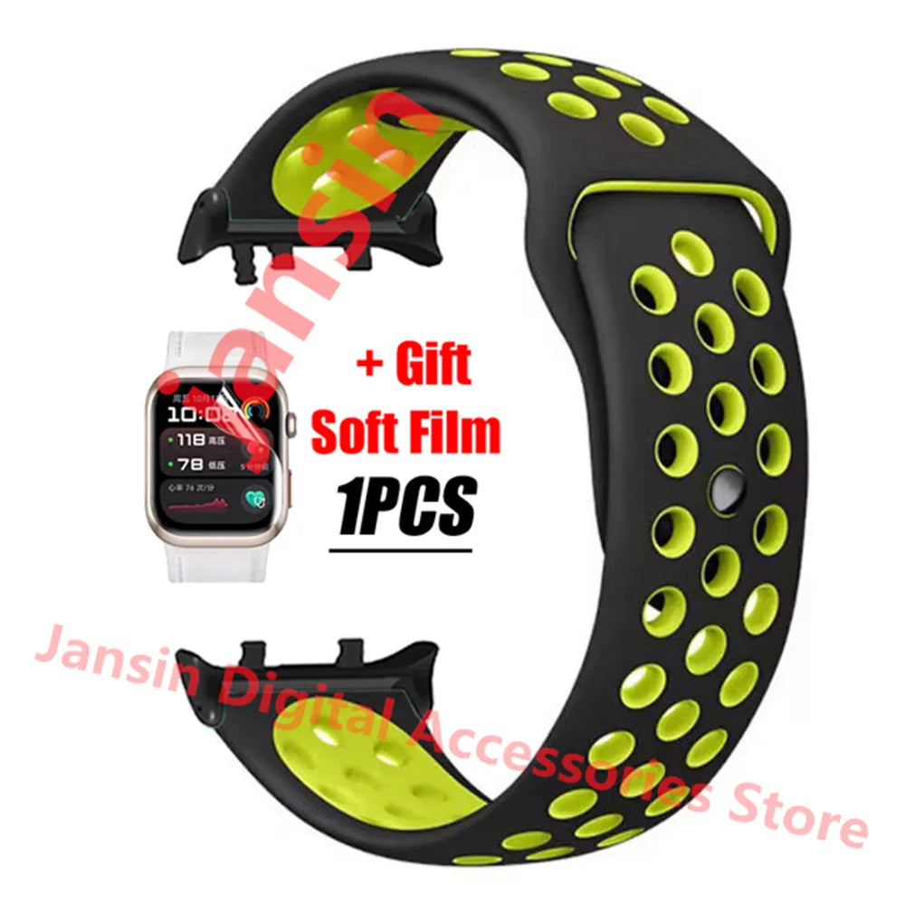 For Huawei Watch D2 Correa Silicone Bracelet Screen Protector Accessories Band For Huawei Watch D2 Replaceable Sport Strap