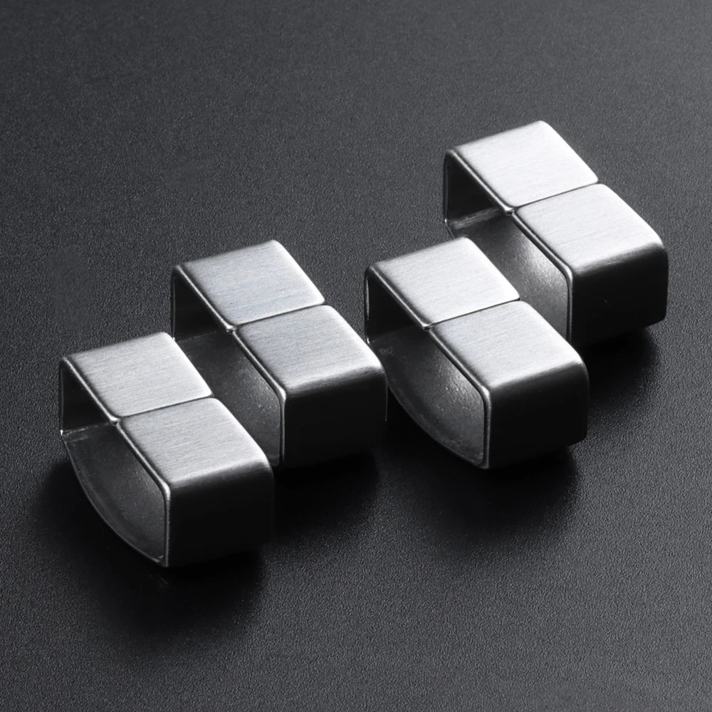 Stainless Steel Watch Buckle Ring for Seiko Band Heighten Keeper Metal Loop Holder 18mm 20mm Silver Pin Clasp Watch Acessories