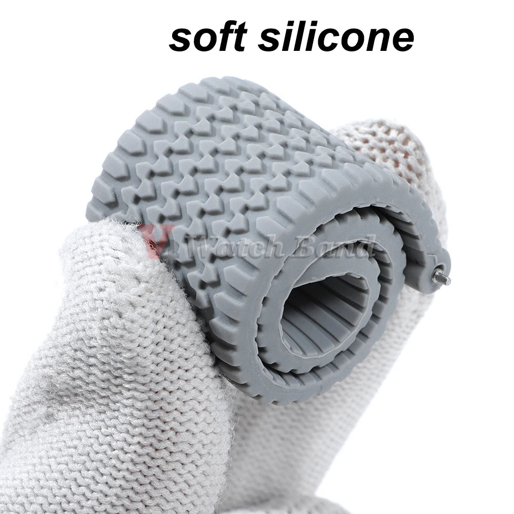 18mm 20mm 22mm 24mm Quick Release Silicone Strap for Samsung Galaxy Watch 3 4 5  for Huawei GT2/GT3 Smart Watch Bracelet