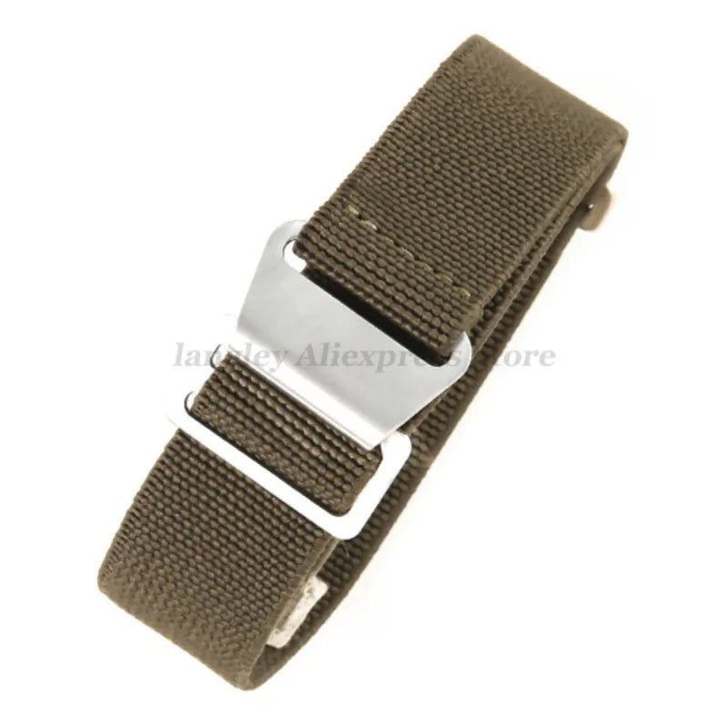 18mm 20mm 22mm Parachute Elastic Nylon Watch Strap for Omega Men Outdoors Sport Army Military Wrist Strap Bracelet Accessories