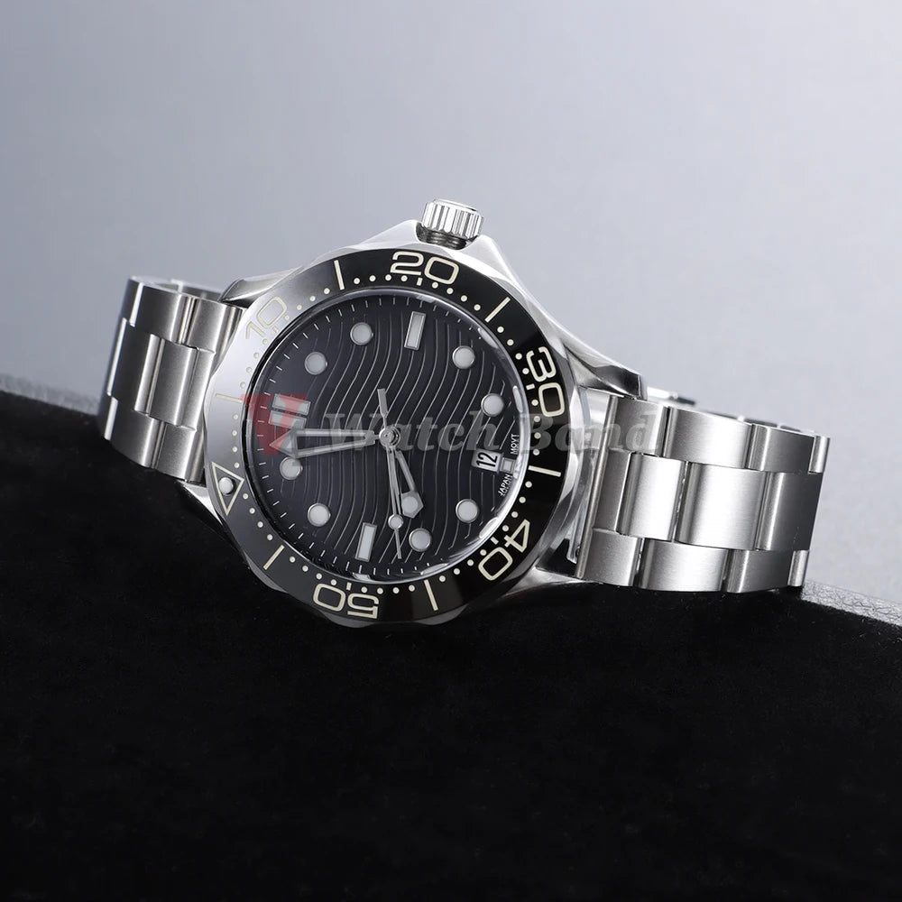 Curved End Metal Watch Strap 20mm for Rolex for Oyster Perpetual Stainless Steel Wrist Band Folidng Buckle Bracelet Accessories