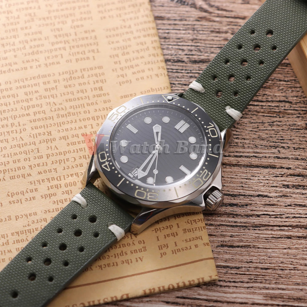 Quick Release Nylon Sailcloth Watch Strap 18mm 20mm 22mm Bracelet with Butterfly Buckle Band for Omega for Seiko Watchband