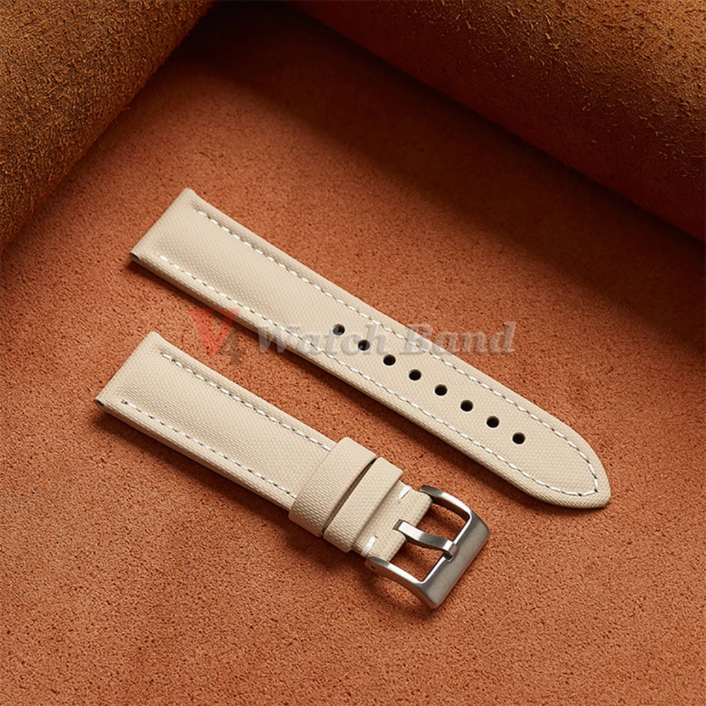 Premium Sailcloth Strap 18mm 19mm 21mm for Omega for Rolex Watch Band Durable Nylon Bracelet 20mm 22mm Quick Release Wristbelt