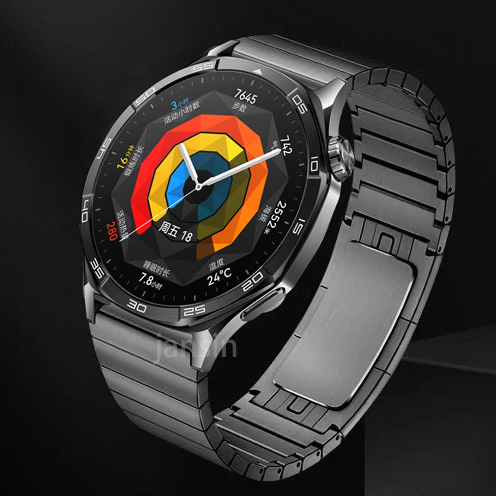 Metal Strap For Huawei Watch GT5pro 46mm Business Bracelet 22mm Wristband For Huawei Watch GT5 GT3 46mm Stainless Steel Band