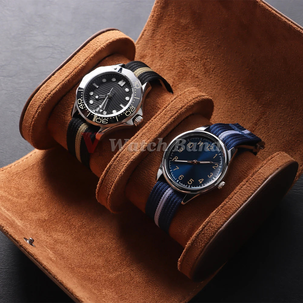 Canvas Nylon Watch Strap 20mm for Omega for Swatch for MoonSwatch for Seiko Men Women Sport Waterproof Folding Buckle Watchband