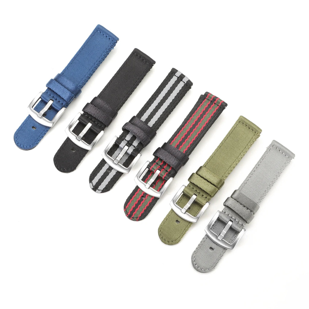 18mm 20mm 22mm Nylon Watch Strap Men Sport Replacement Band Bracelet for Samsung S3 Huawei Watch GT 2 Pro 46mm Amazfit GTR 47mm