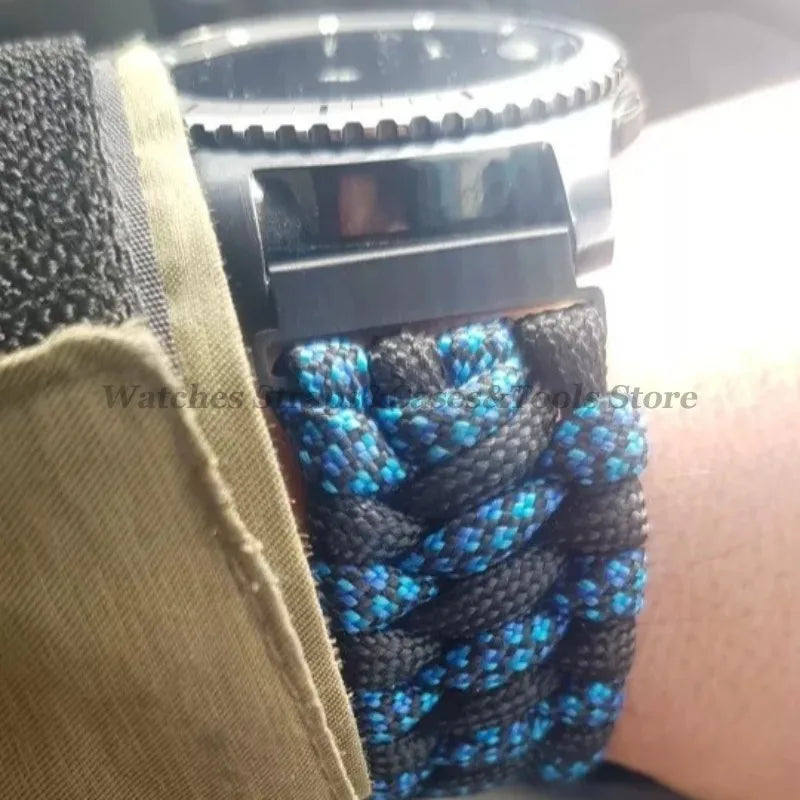 1 Pair Stainless Steel Watch Connector 20mm to 22mm 22mm to 24mm Quick Release Metal Adapter for Nylon Strap Watch Accessories