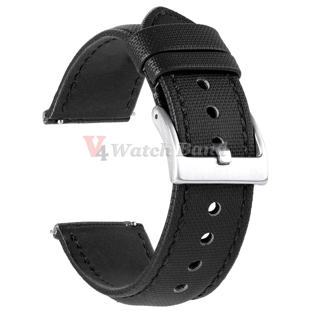 20mm 22mm Nylon Quick Release Waterproof Watch Bands Sailcloth Straps for Omega for Blancpain for Seiko Divers Watches Men Women